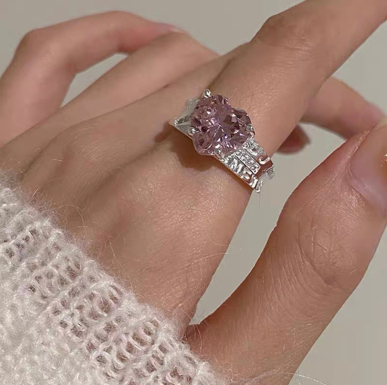 Pink series rings