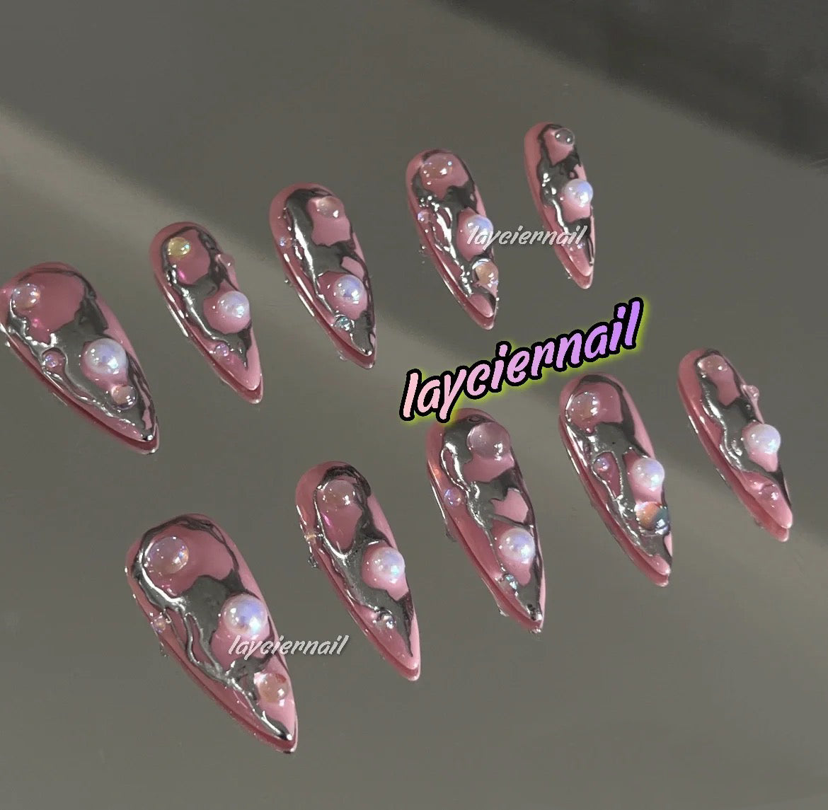 Pink Hottie Nails