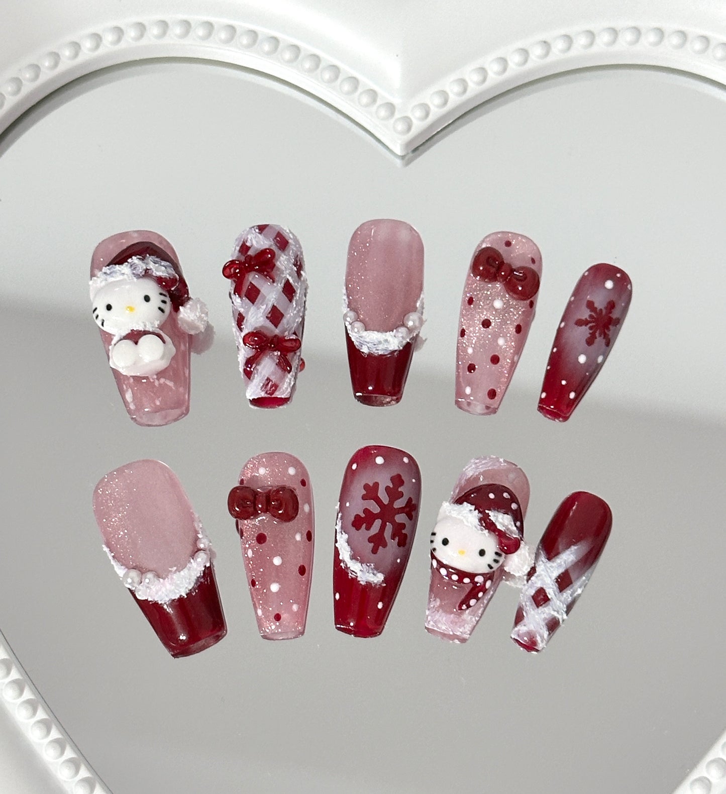 Festive Winter Wonderland Nail