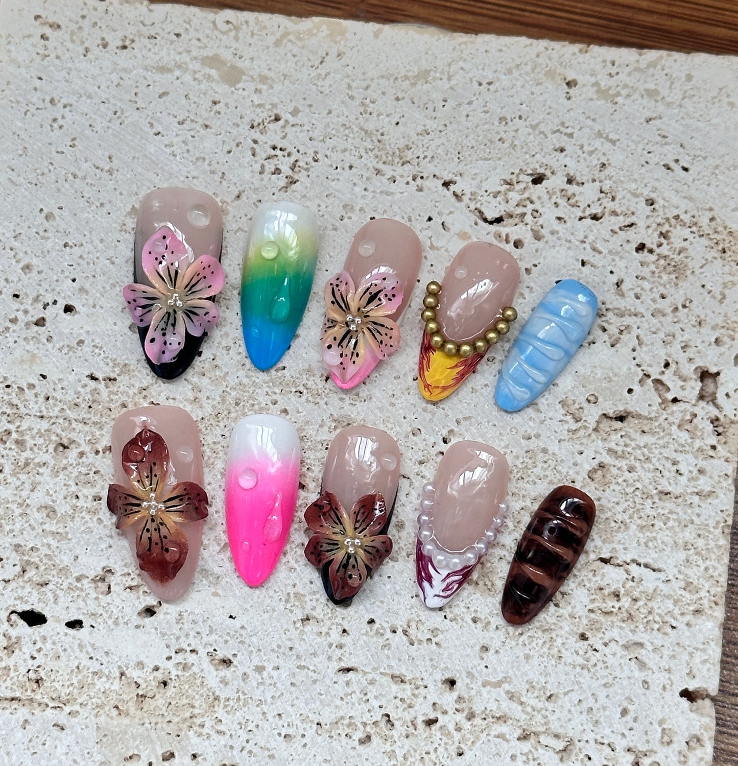 Tropical Blossom Nail Set