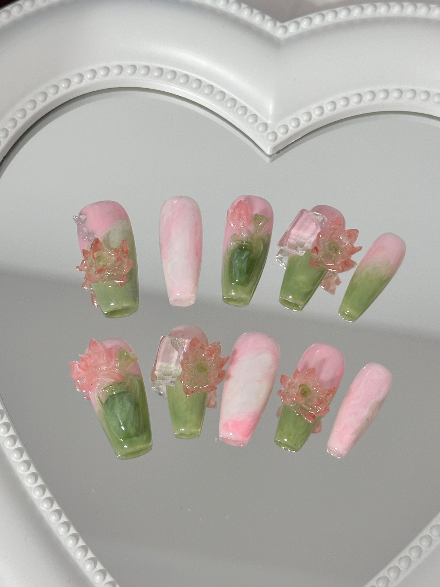 Serene Blossom Nail Art Set
