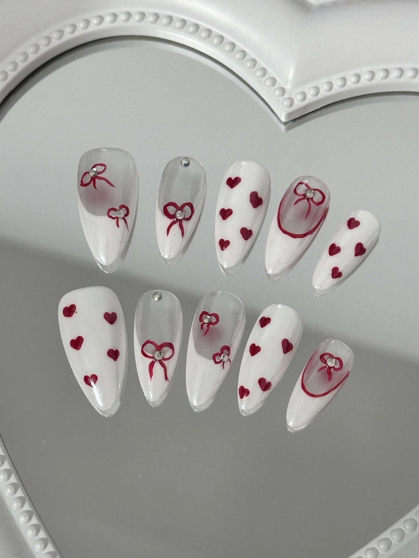 Sweetheart Charm Nail Art Set(size M)