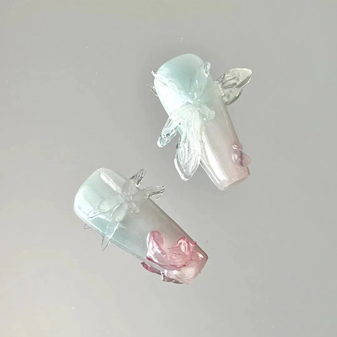 Sweet Pink Long T-shaped Bow and Small Diamond Wearing Armor