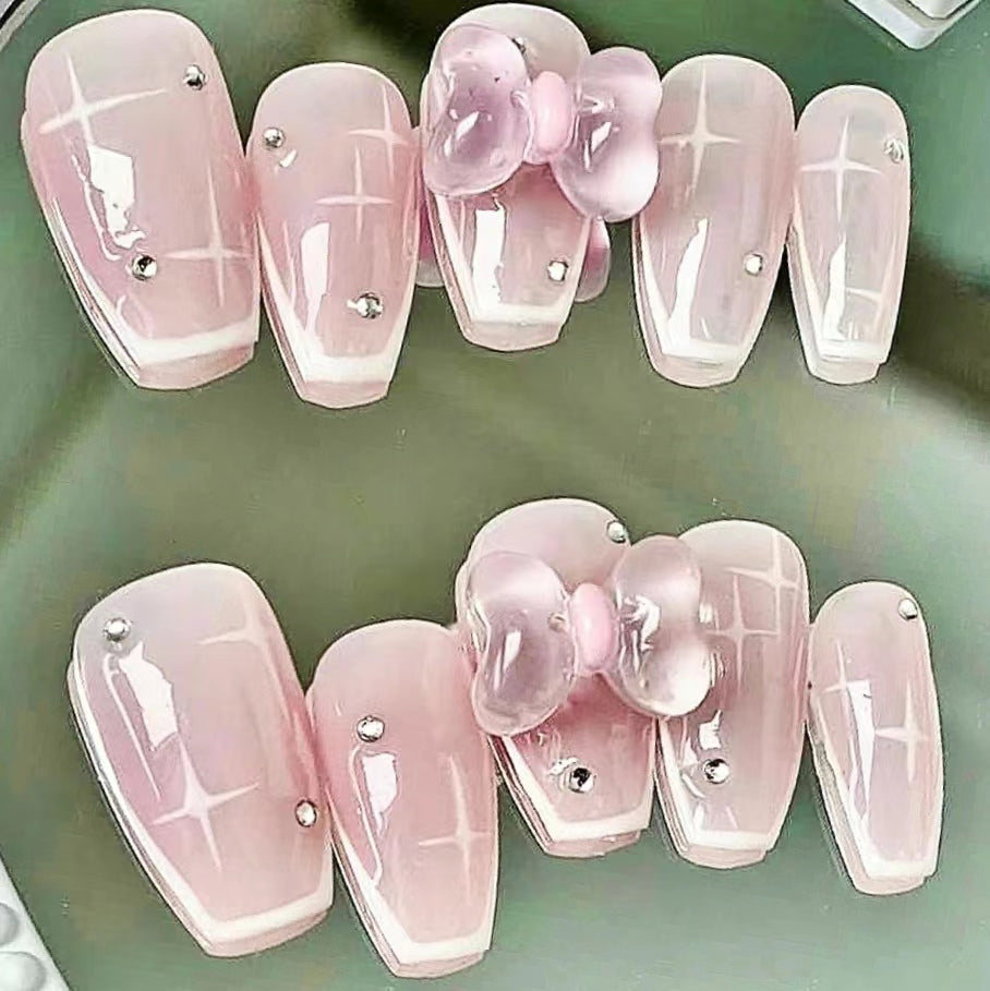 Beautiful Girl Warrior Nail Material Package Water Ice Moon Bow Heart New High Quality Alloy Fairy Stick