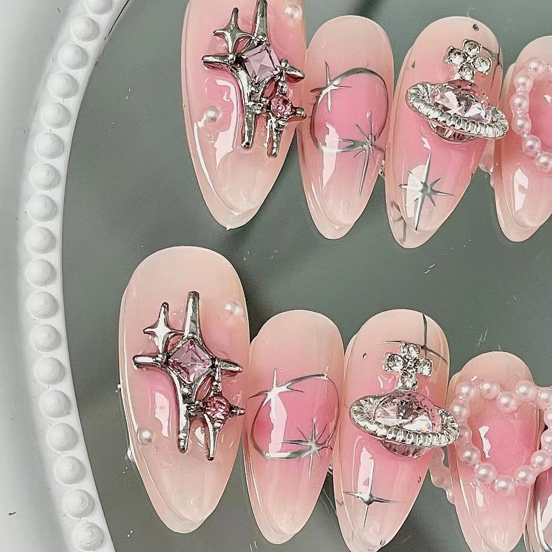 Sweet and Spicy Girl Nail Enhancement Alpine Little Red Book Wearing Nail Enhancement Removable Nail Plate Wearing Nail