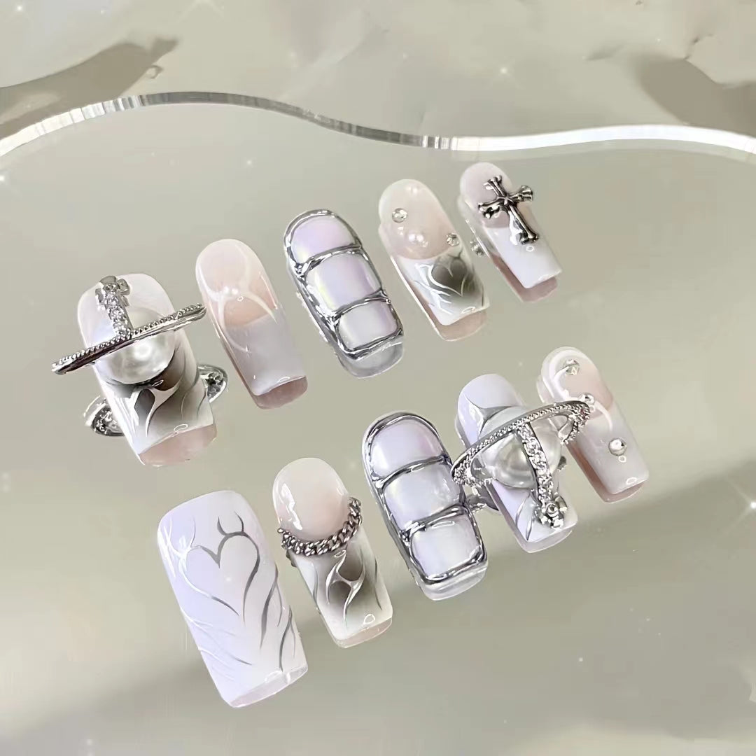 Spicy Girls' Ins with Hand Painted and Spray Painted European and American Totem for Spring and Summer Wearing Finished Armor Plate Wearing Armor