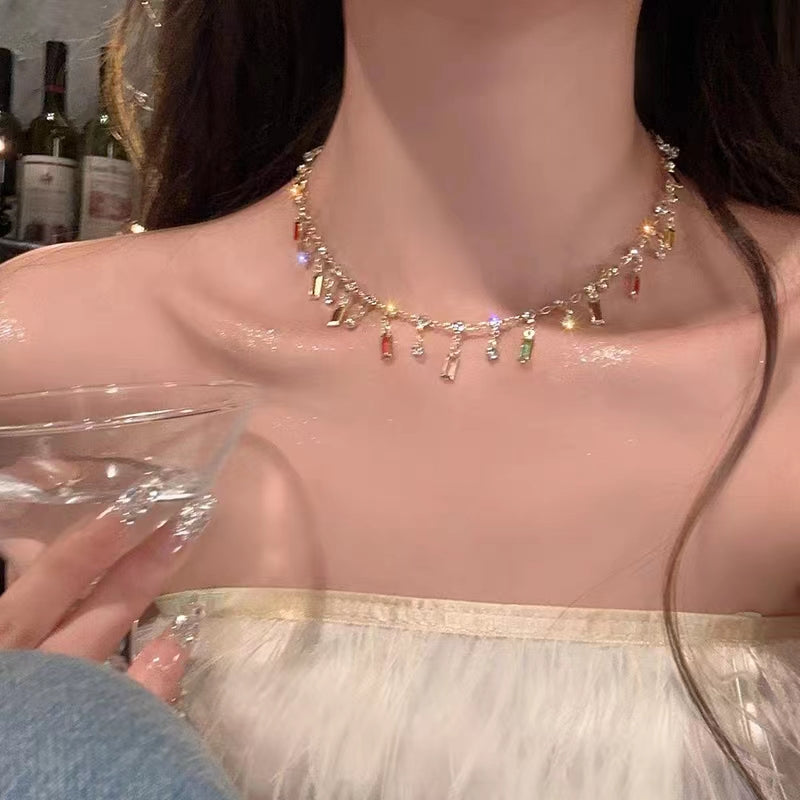 Summer special! Exquisite tassel necklace for women, luxurious and niche design sense, high-end temperament, collarbone chain, and neck chain trend