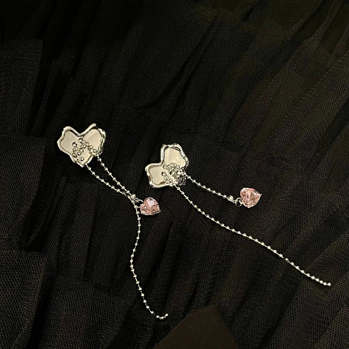 Original Pearl Heart Splice Necklace for Women Summer Sweet Cool Style Neckchain Accessories Light Luxury, Small and Popular Design, High Grade Lock