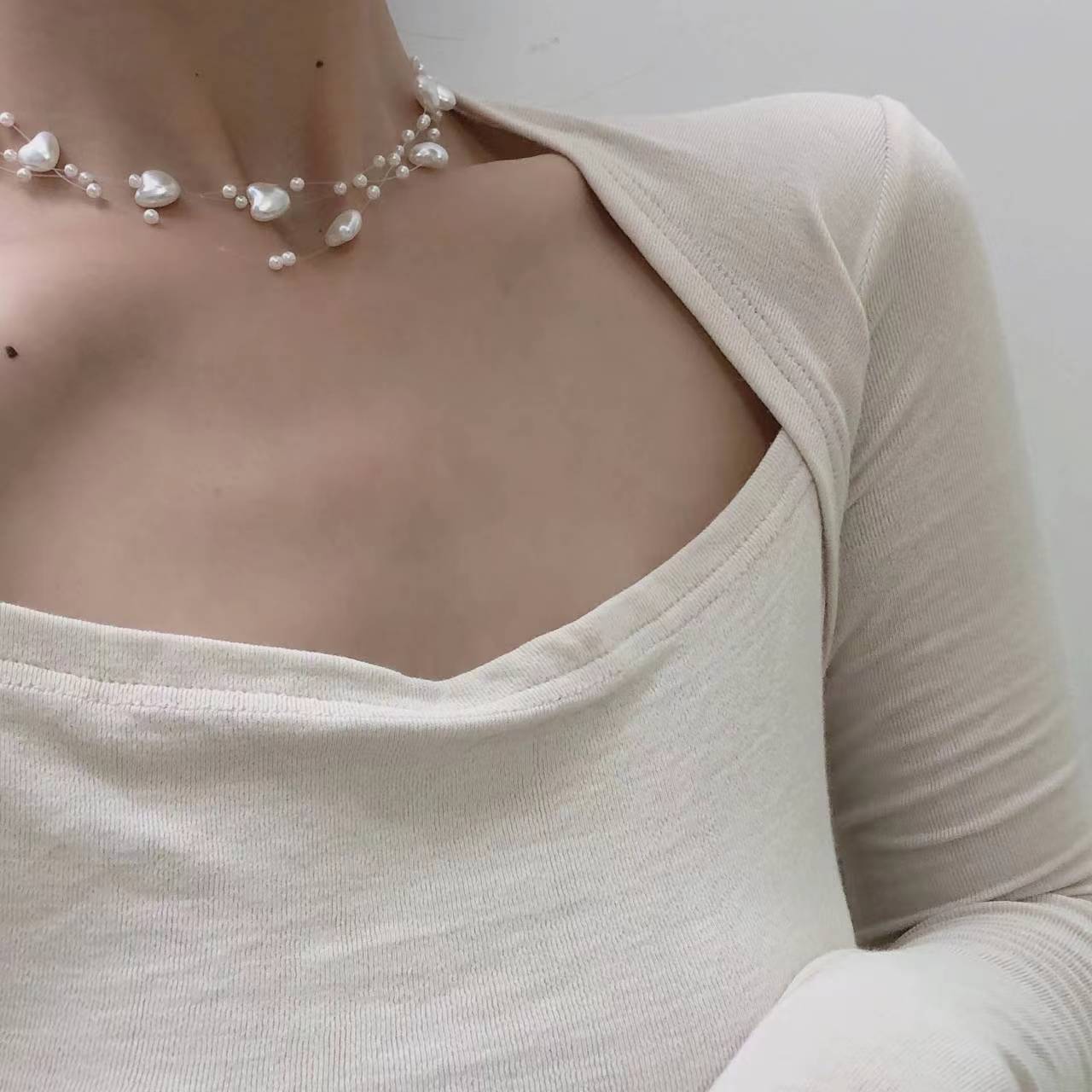 Yingluo collar, Hanfu accessories, palace circle, ancient style hair accessories, tassels, pearl necklaces, women's ancient clothing, headwear, pearls, sky full