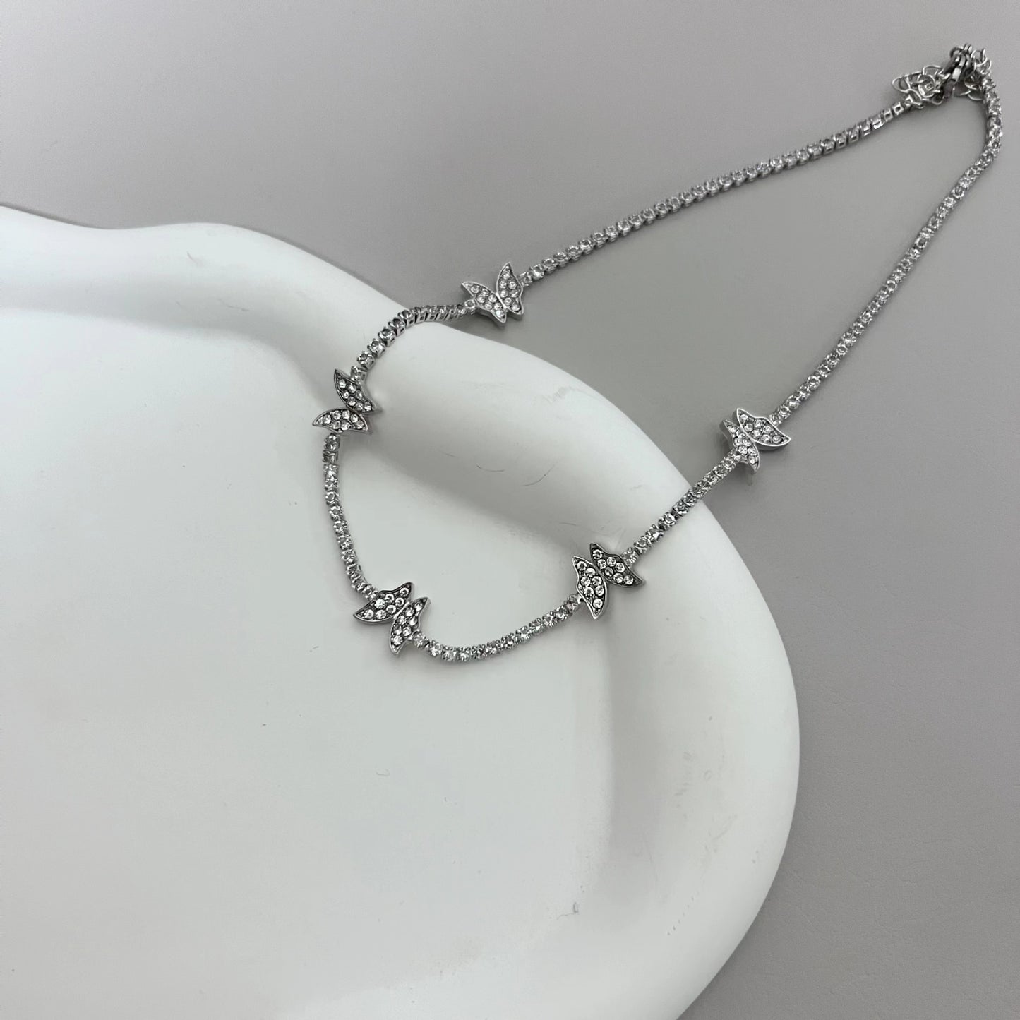 T Shackles Series Silver pentagram Multi layer Overlay Tassel Star Sequin Necklace Collar Chain Sweater Chain