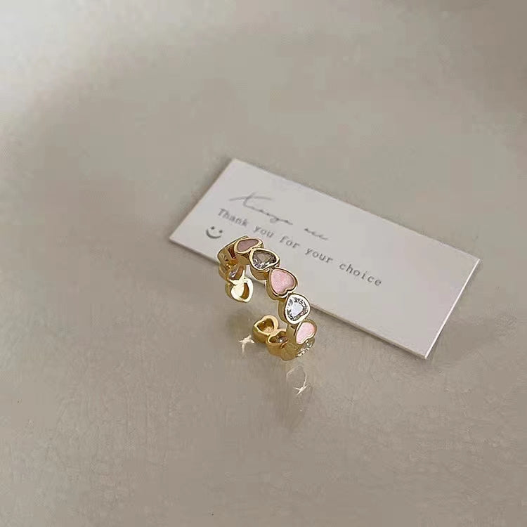 French retro butterfly ring for women, luxurious and niche design, high-end and exquisite flower versatile index finger ring
