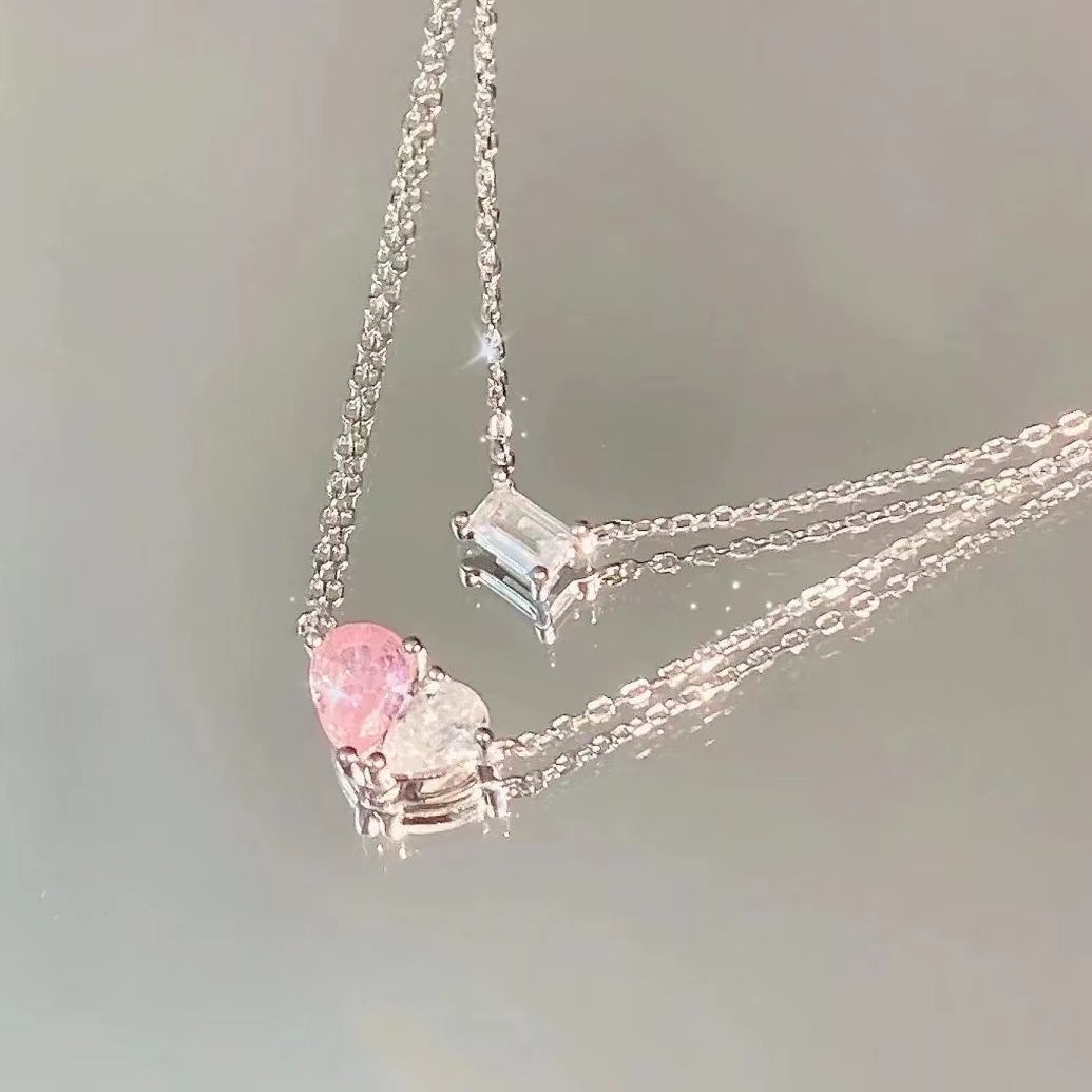 Glazed Cloud Fantasy Necklace for Women with Light Luxury and Small Crowd Design Collar Chain INS Simple and Cool Style Accessories for Summer Versatile