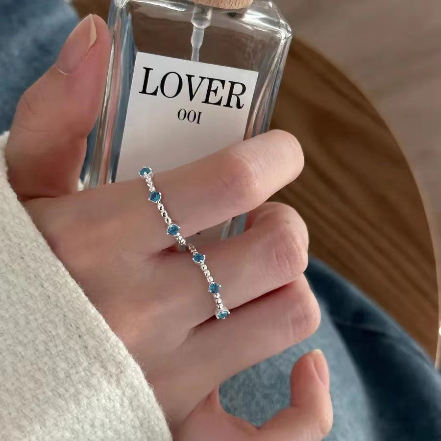 925 sterling silver ring, female niche design, high-end feeling index finger ring, fashionable personality ring, 2023 new model