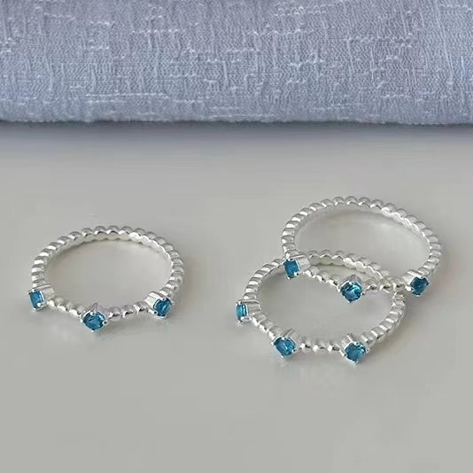 925 sterling silver ring, female niche design, high-end feeling index finger ring, fashionable personality ring, 2023 new model