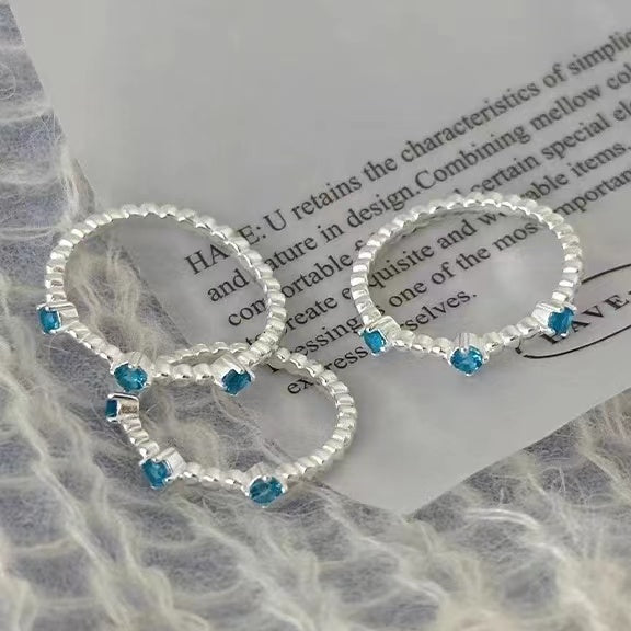 925 sterling silver ring, female niche design, high-end feeling index finger ring, fashionable personality ring, 2023 new model