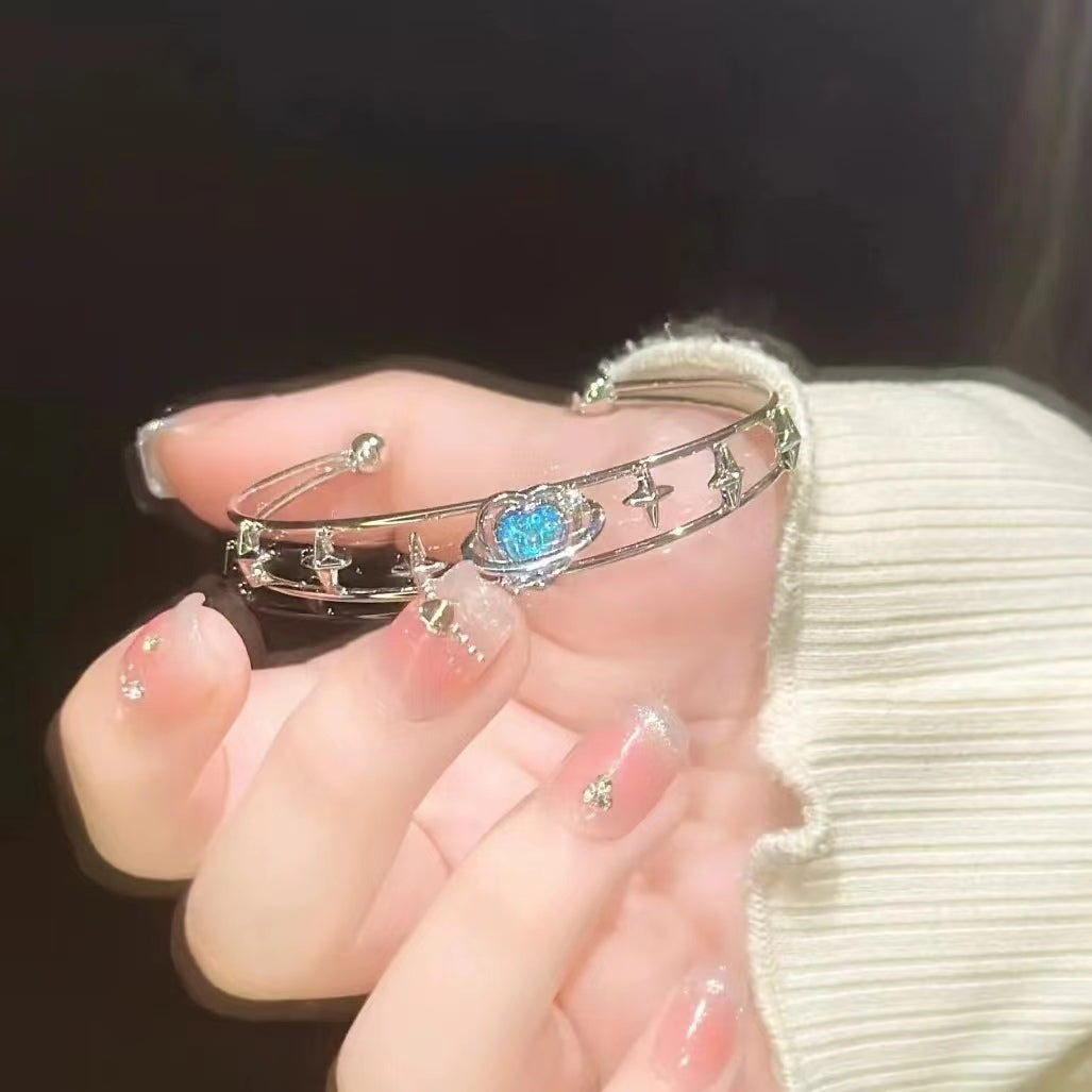 "One Star River" light luxury niche exquisite opening bracelet