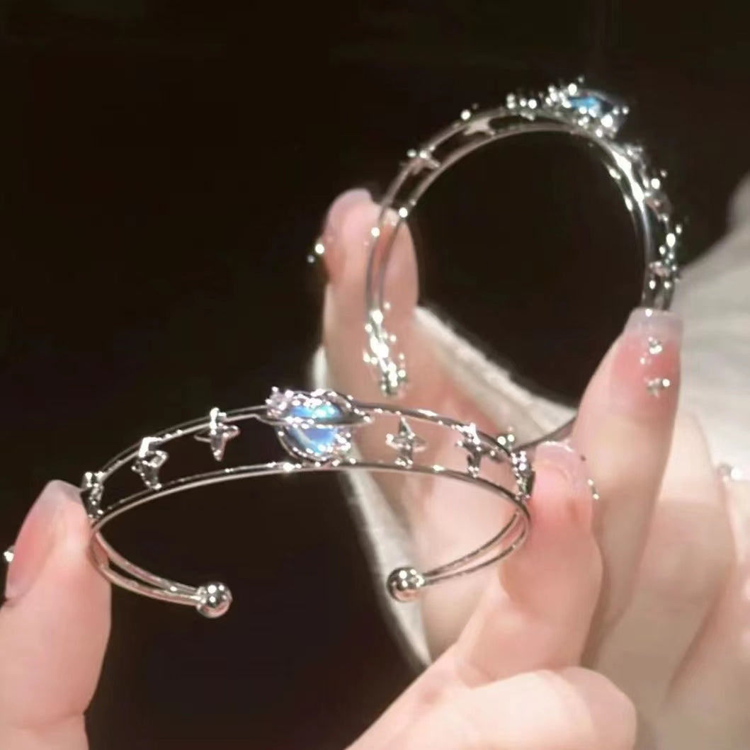 "One Star River" light luxury niche exquisite opening bracelet