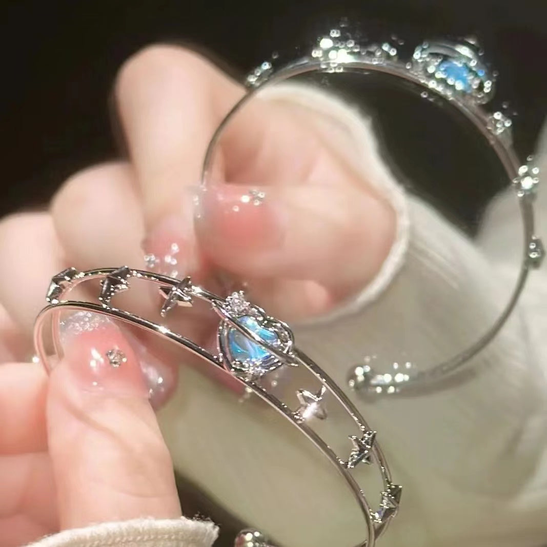 "One Star River" light luxury niche exquisite opening bracelet