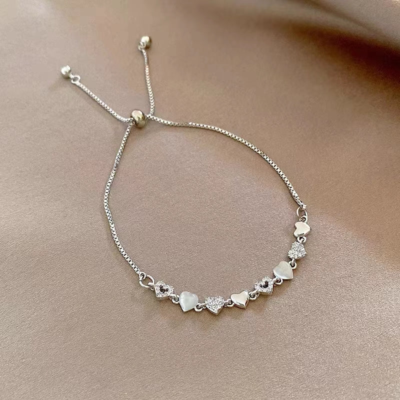 Super beautiful ~ Cat's eye stone ins niche bracelet women's