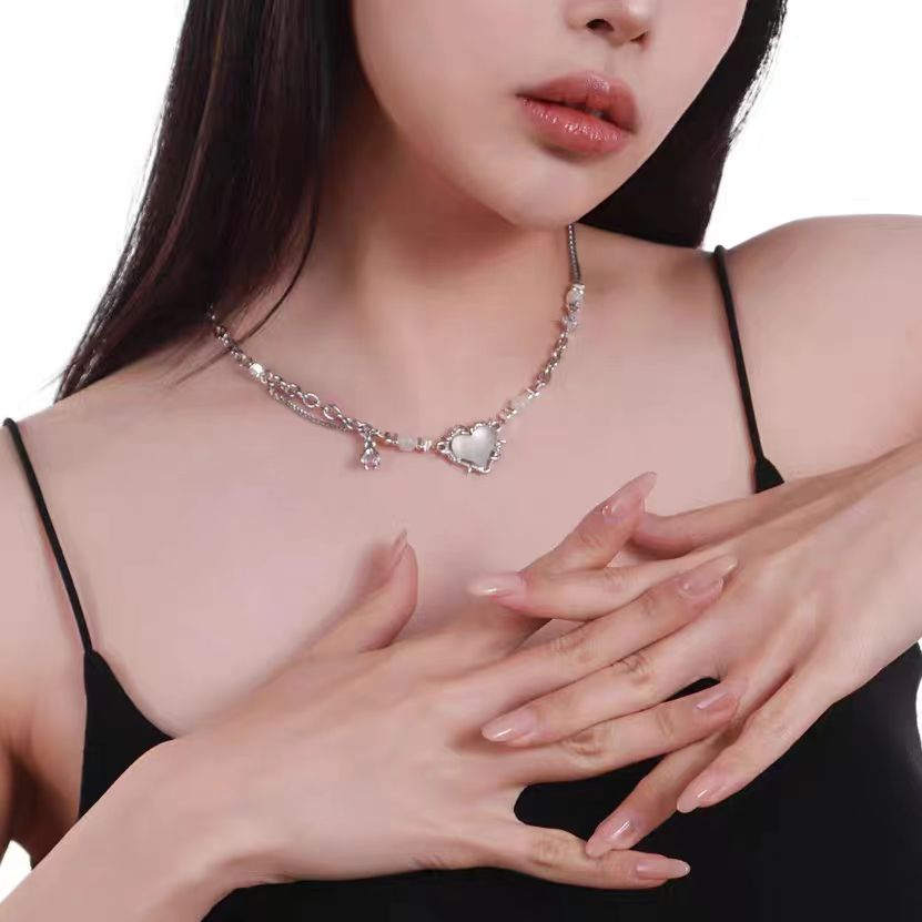 New Transparent Love Necklace for Women's Instagram