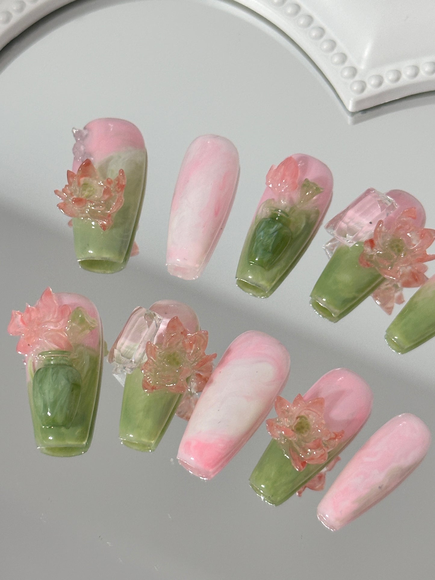 Serene Blossom Nail Art Set