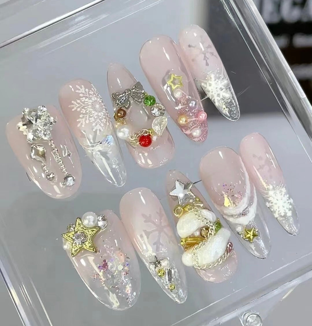 Christmas Start cute nails 2