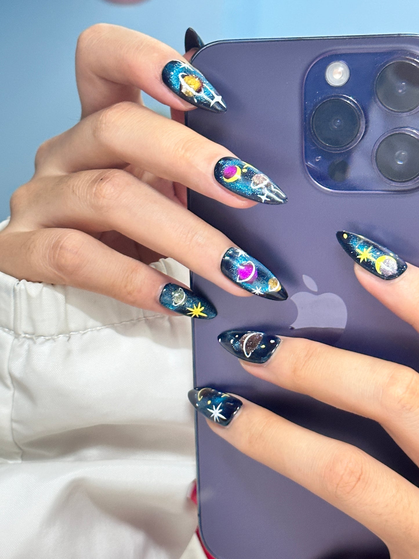 "Galaxy Dreams: Cosmic Nail Art Collection"