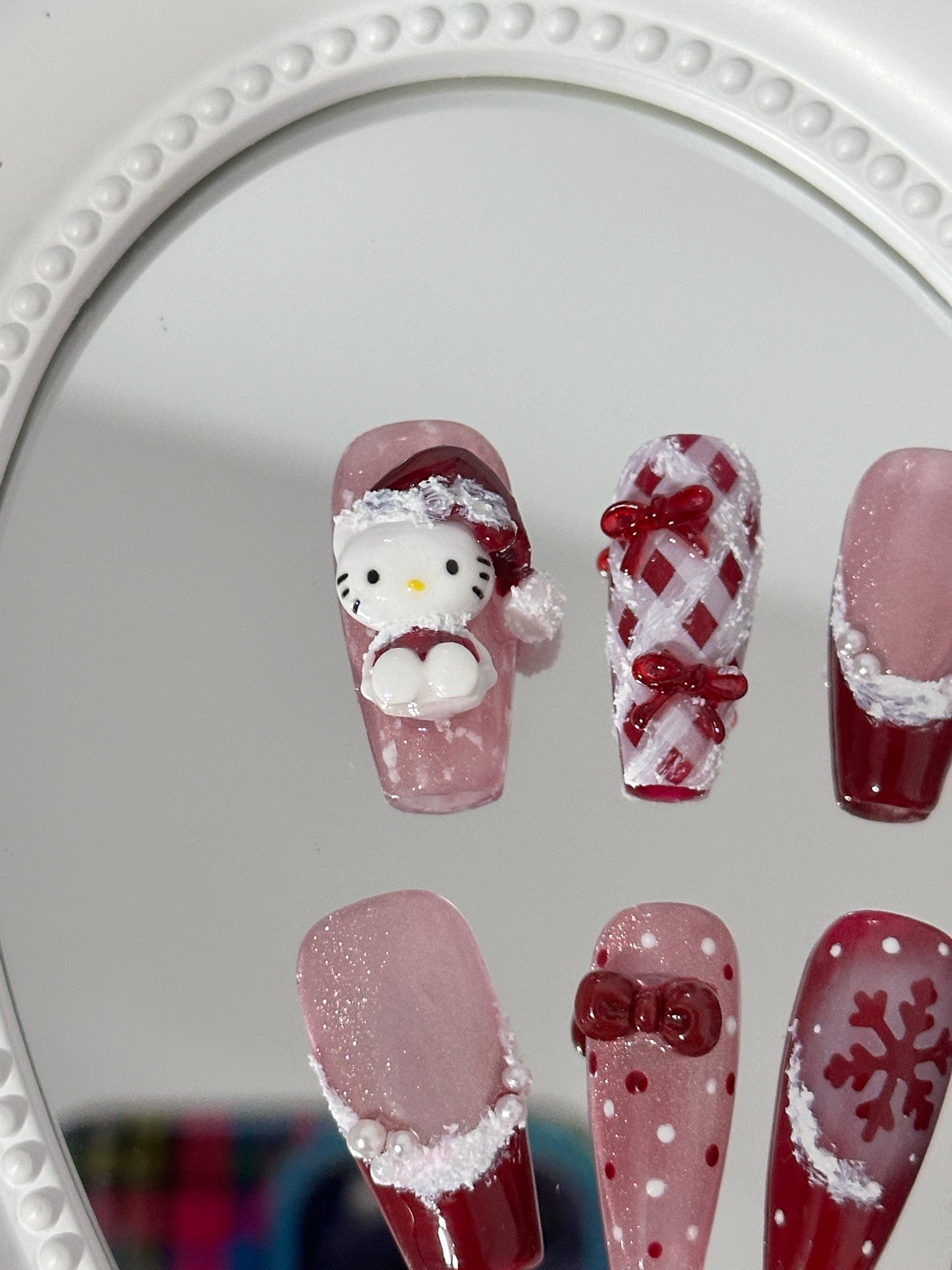 Festive Winter Wonderland Nail(siz M)