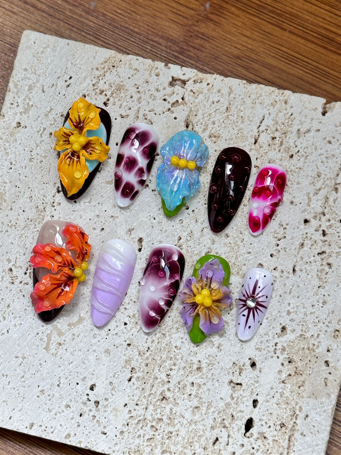 3D Floral Fantasy Nail Set
