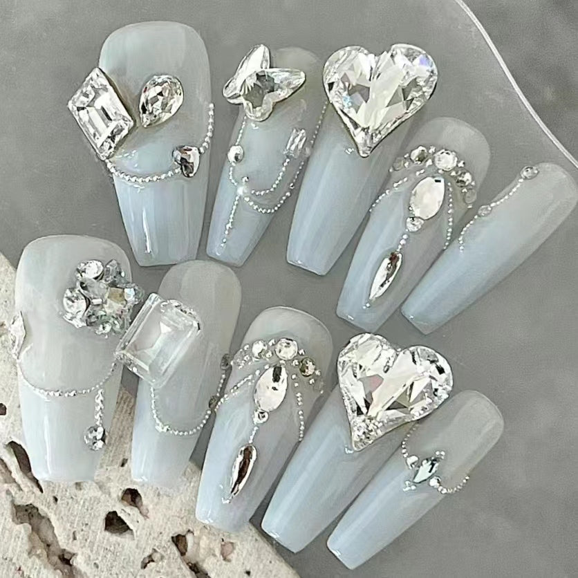 Armor Guanghan Fairy Chain Diamond Fine Sparkling Light Luxury Nail Beauty