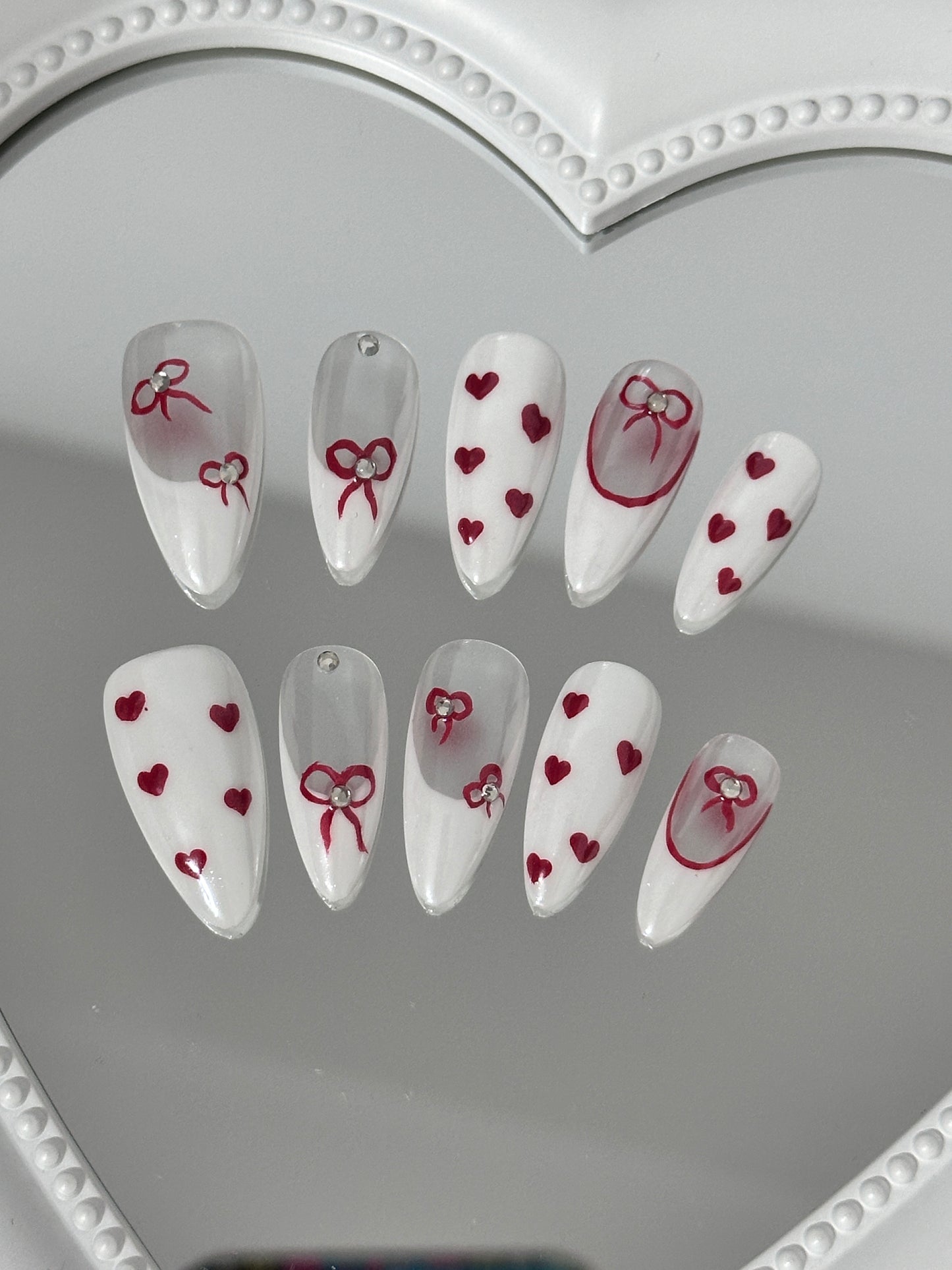 Sweetheart Charm Nail Art Set(size M)