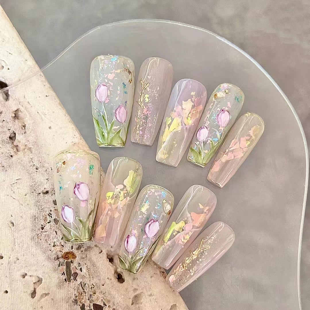 Dream Shell Light Baroque Goddess Nail Ins Aurora Dream Manor Acacia Butterfly