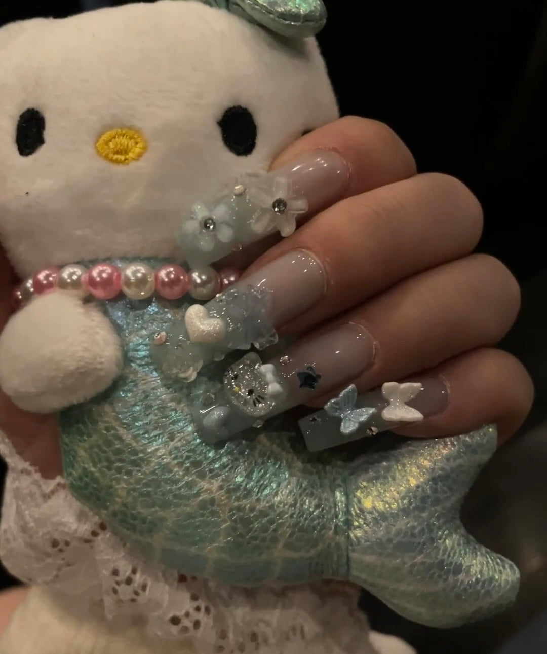 Sky blue kitty