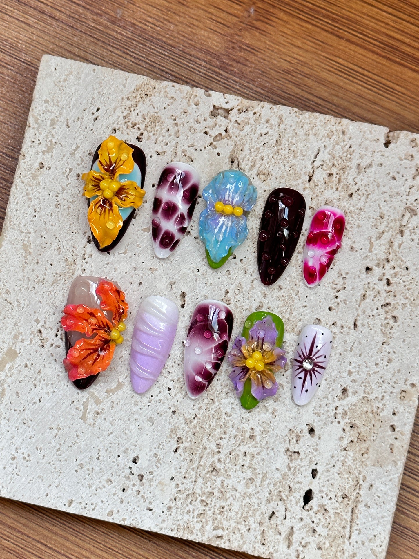 3D Floral Fantasy Nail Set