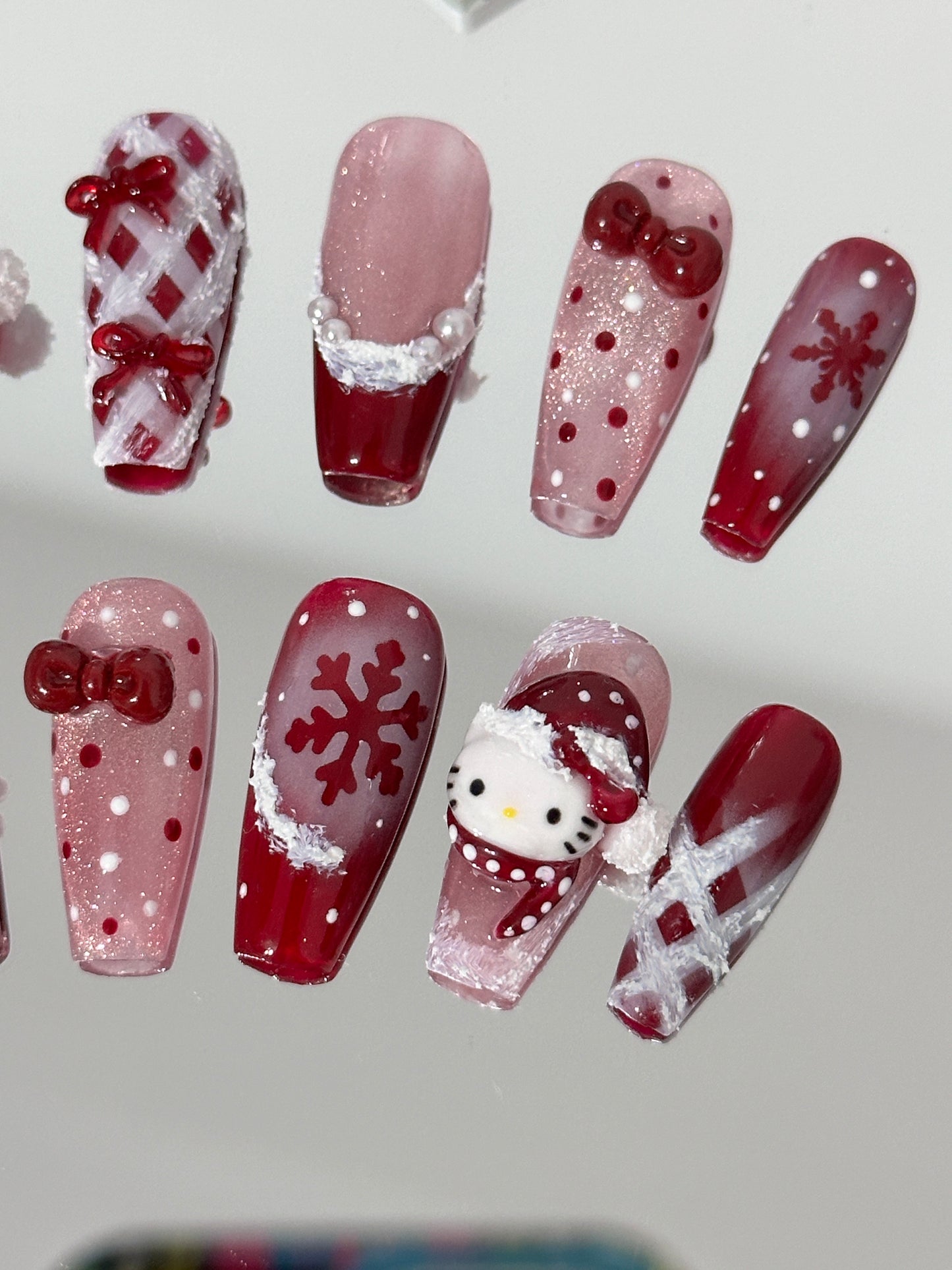 Festive Winter Wonderland Nail