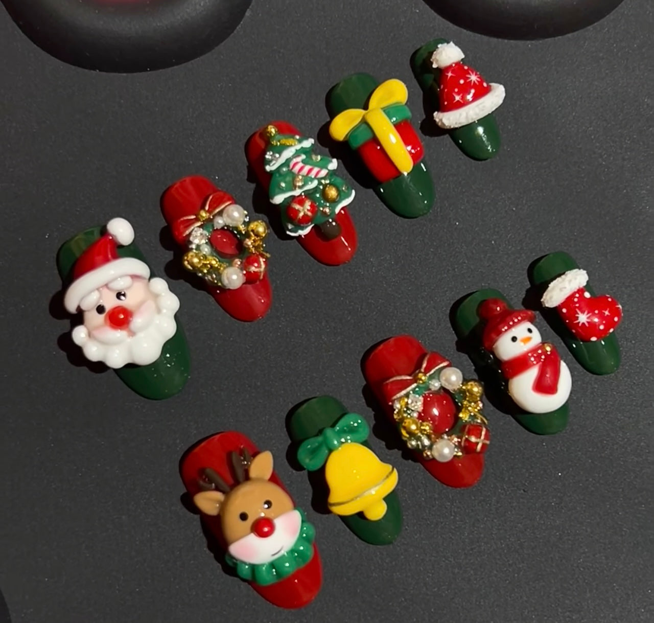 Festive Christmas Press-On Nails - Celebrate the Season in Style!