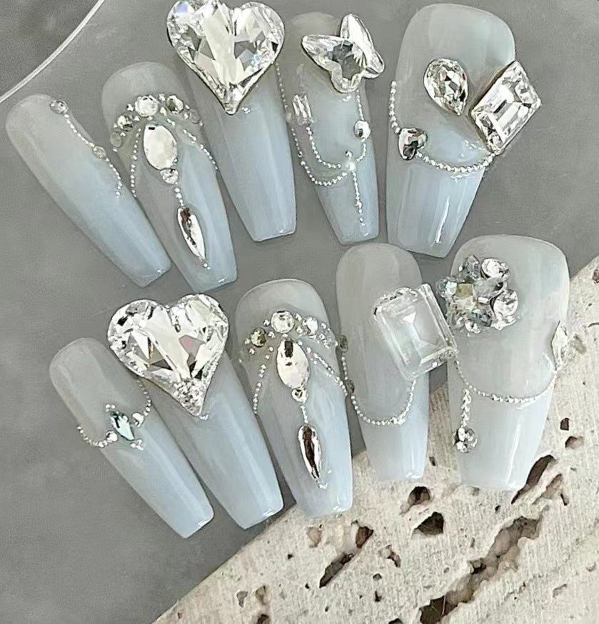 Armor Guanghan Fairy Chain Diamond Fine Sparkling Light Luxury Nail Beauty