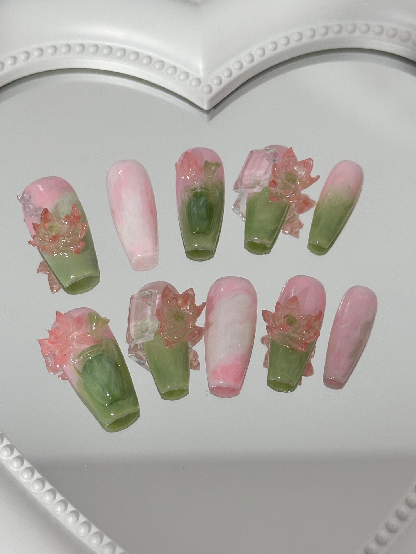 Serene Blossom Nail Art Set