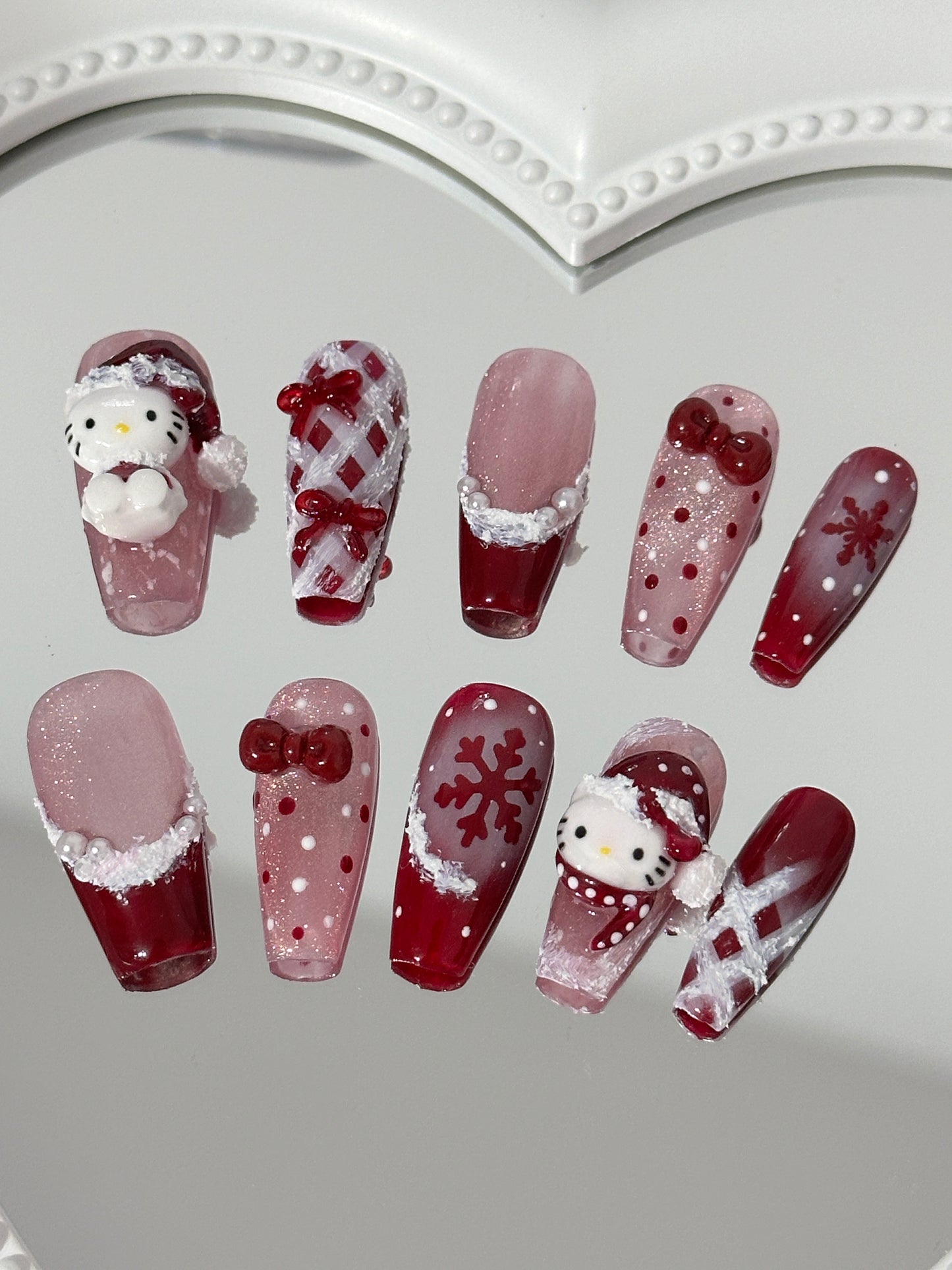 Festive Winter Wonderland Nail
