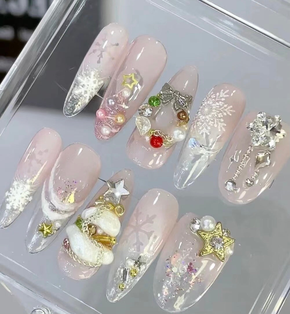 Christmas Start cute nails 2