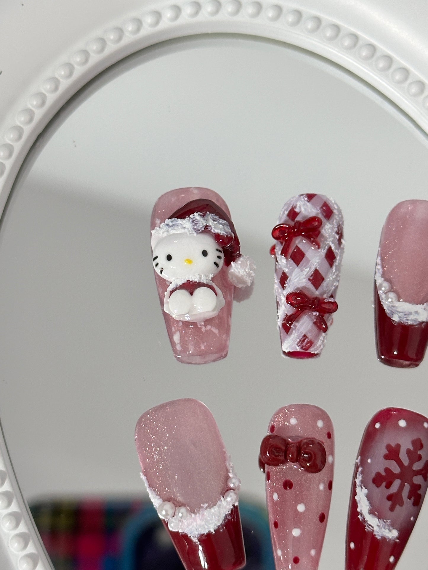 Festive Winter Wonderland Nail