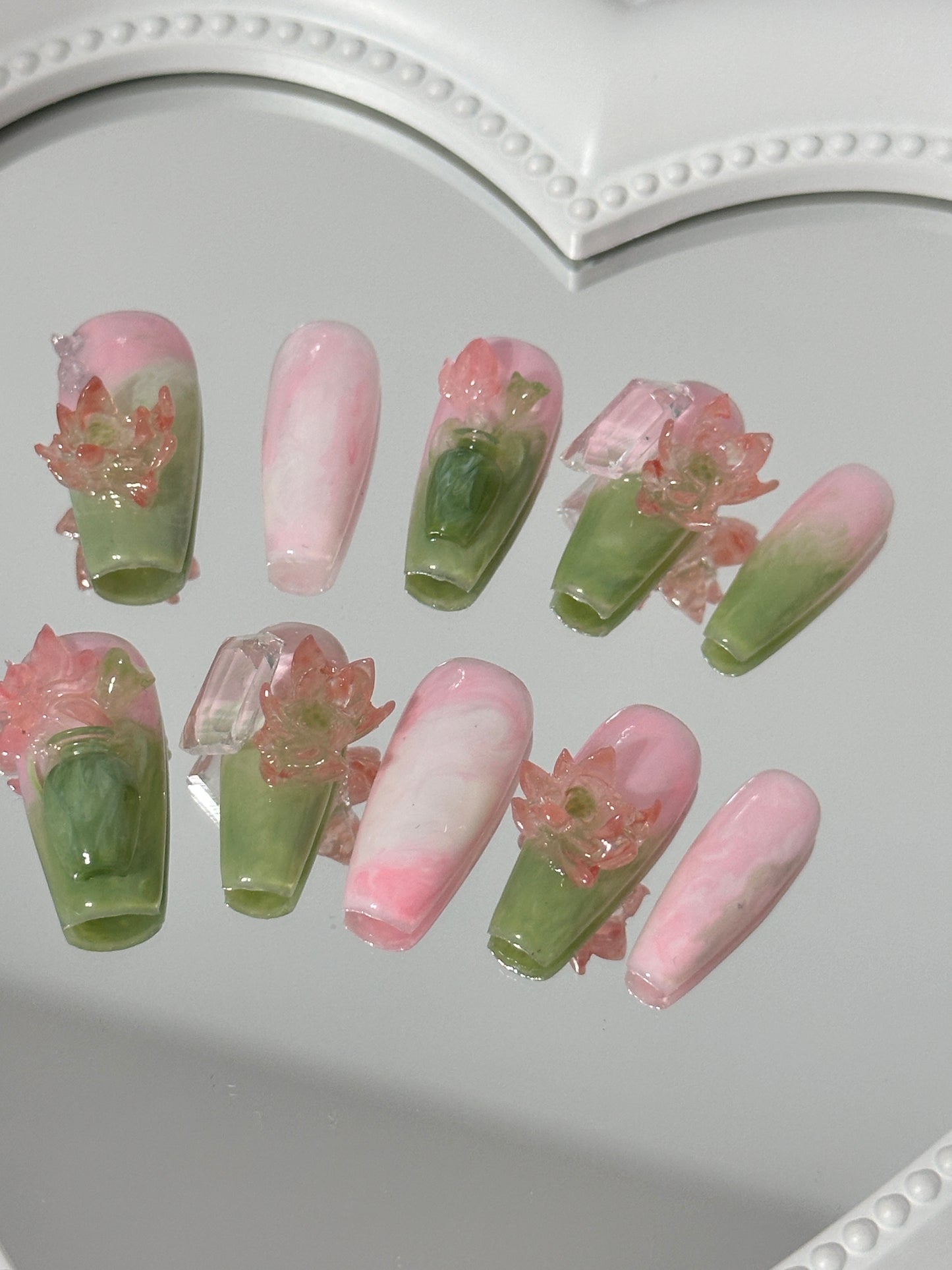 Serene Blossom Nail Art Set