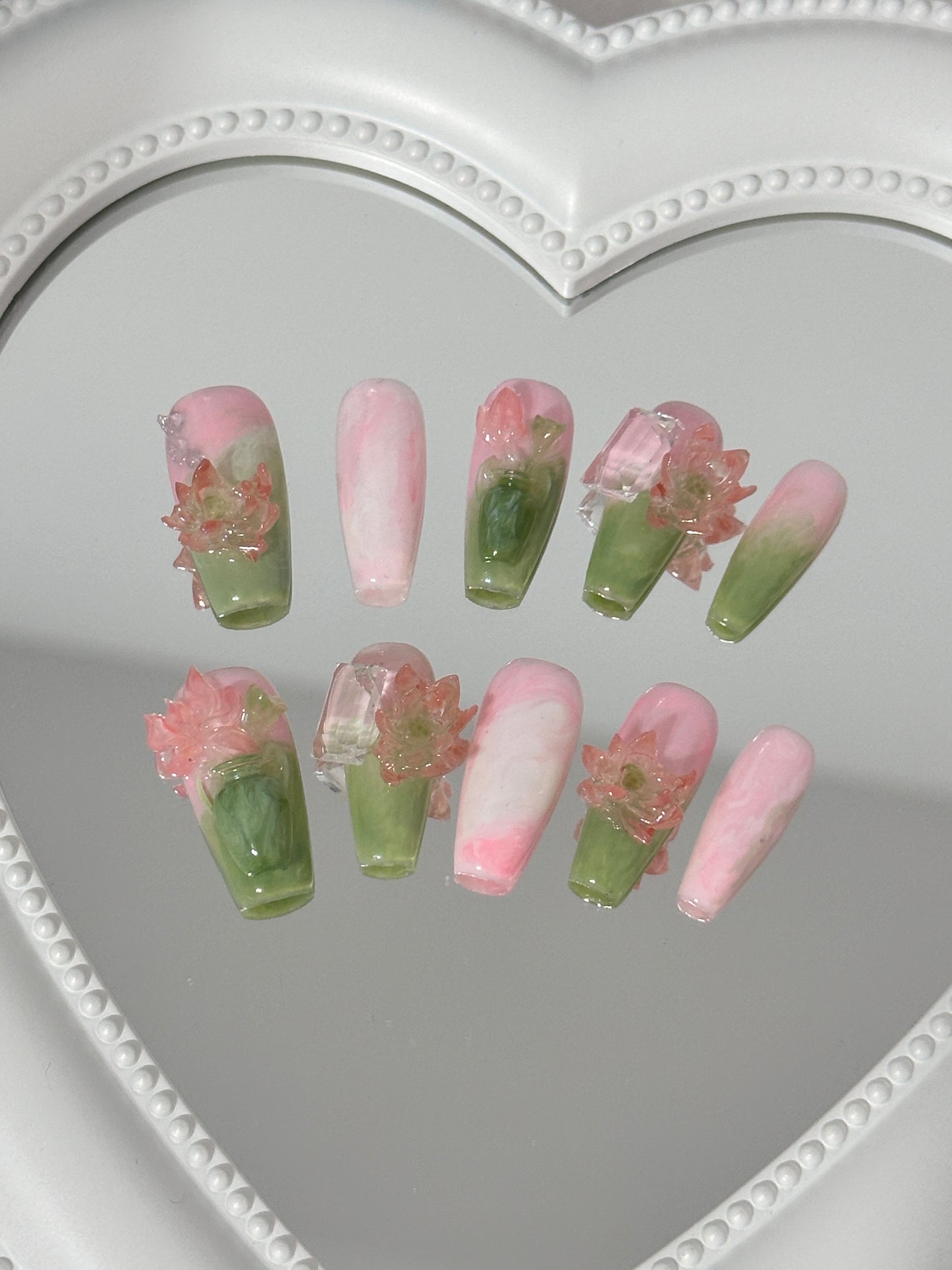 Serene Blossom Nail Art Set