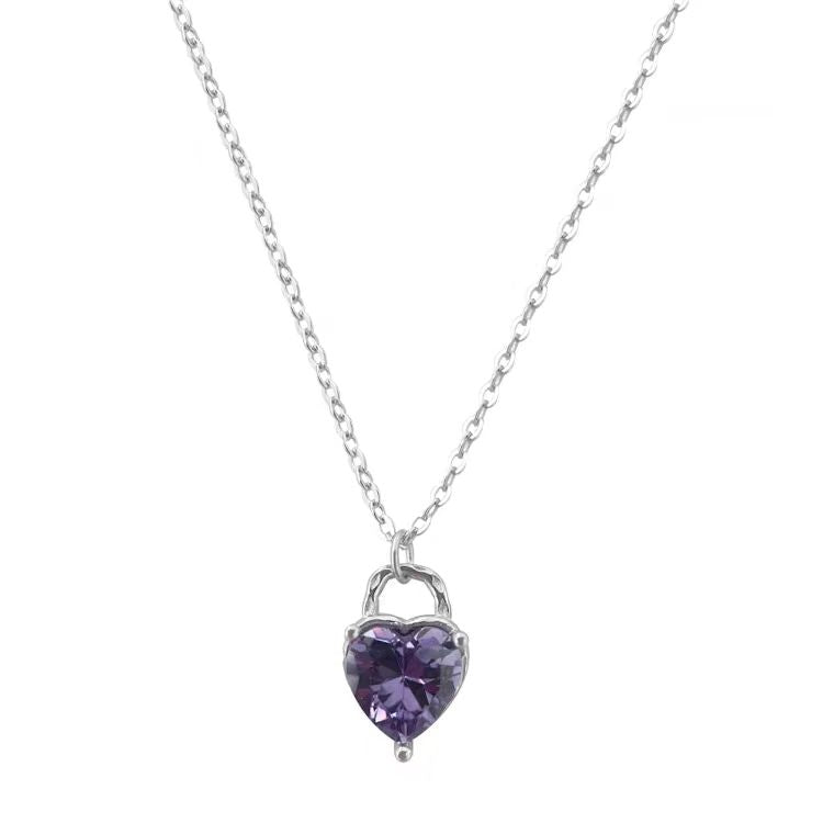 Love Lock Necklace S925 Sterling Silver 2023 New Light Luxury, Small and Unique, White and Exquisite Internet Red Collar Chain