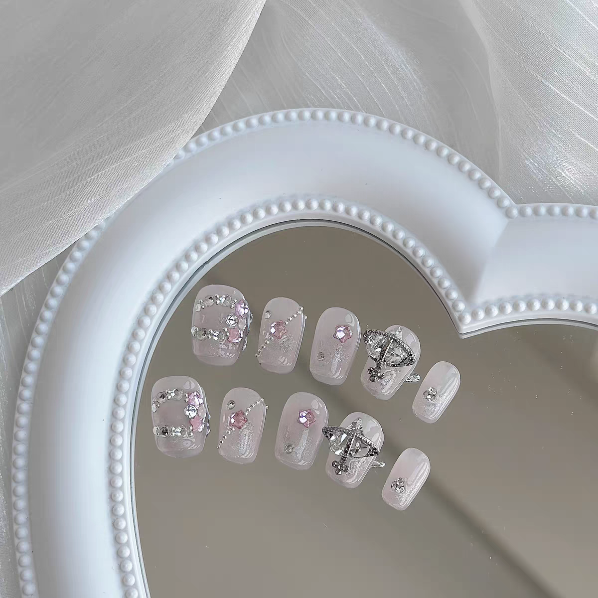 Empress Dowager Xi | Handmade Wearing Armor, Starry Heart, Flat Bottom Diamond, Steel Beads, Sweet Cool Wind, Twisted Heart, Star Track, Pile, Diamond Flash