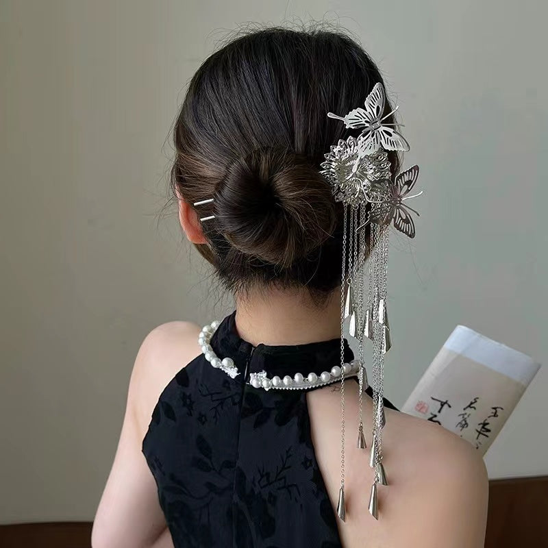 Super fairy tassel shake hairpin ancient wind temperament hairpin