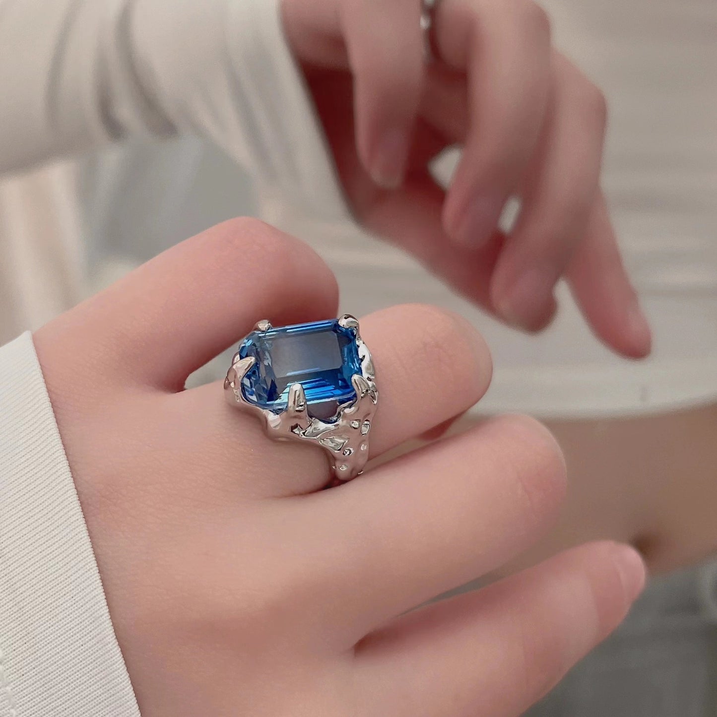 Purple Blue Melt Premium Sense Ring