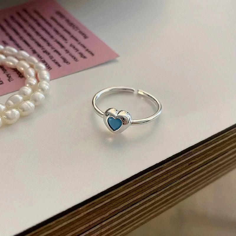 925 Silver Adjustable Love Ring Premium Sense