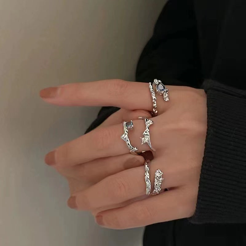 Cat's eye stone light luxury exquisite high sense ring