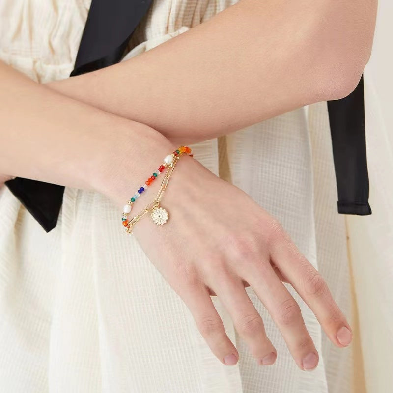 Colorful beaded bracelet